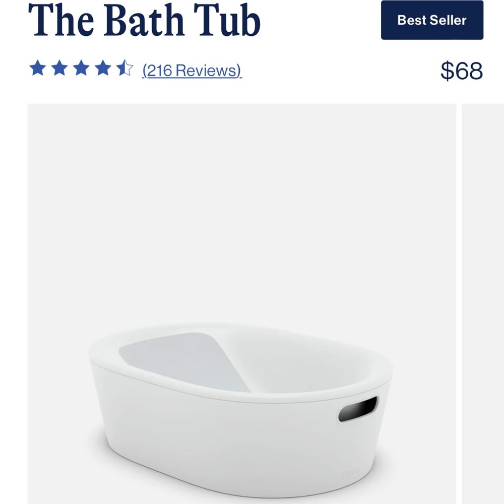 Lalo baby bath tub